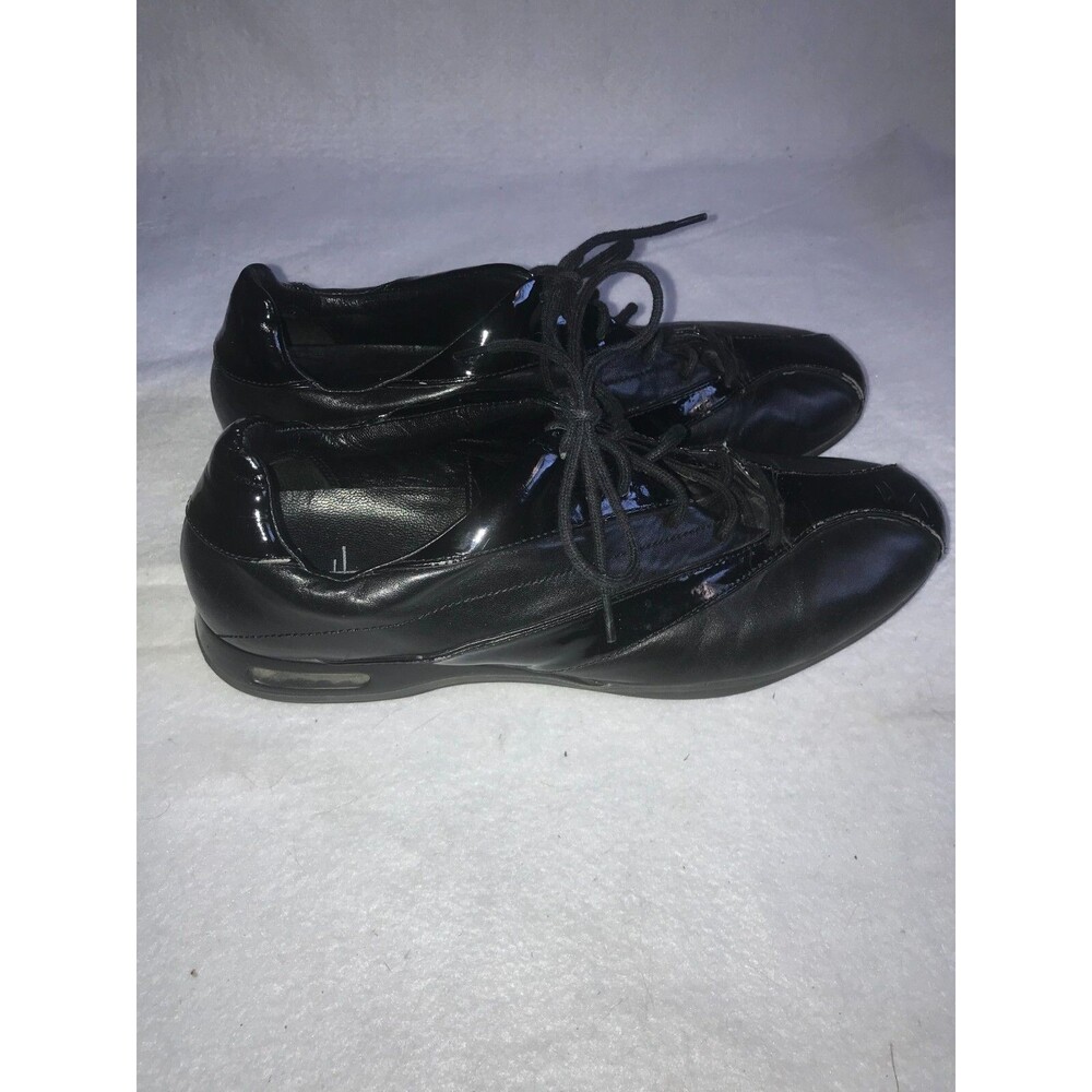 Cole Haan Nike Air Lot Men’s Size 9.5 Black Leather Lace Up Casual Driving Shoes